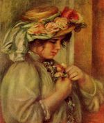 Young girl in a hat 1900
